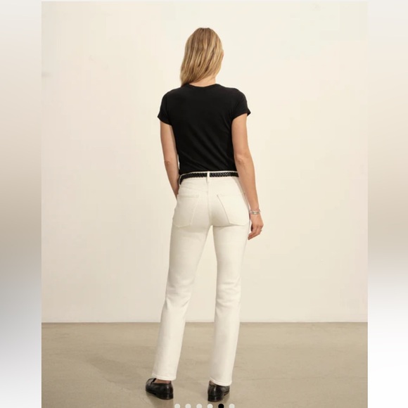 Buck Mason Women’s Natural Cigarette Jeans Stretch Ridge Twill Size 26 - Picture 3 of 14